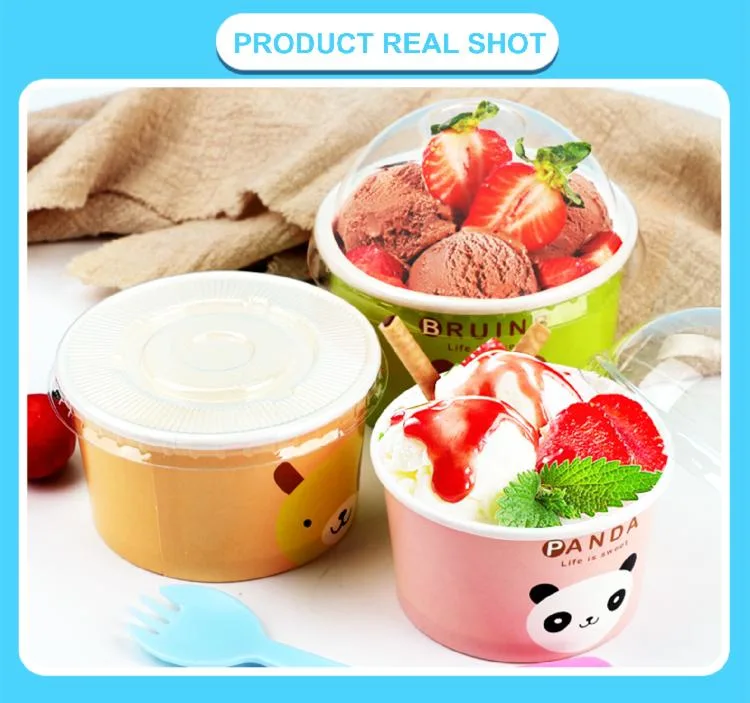 Made in China Disposable Eco-Friendly Soup Bowl Paper Wholesale Paper Bowl Design Ice Cream Cup