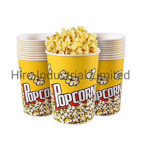 Customized Printed Paper Popcorn Buckets at Low Price High Quality