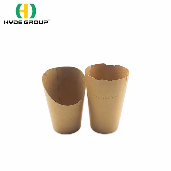 Vente en gros de frites jetables en papier kraft pop-corn seau d'emballage