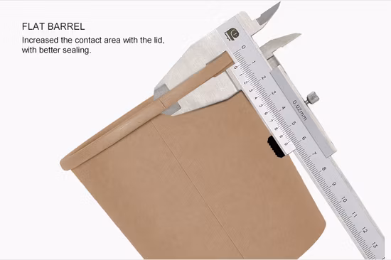 Seau à soupe chaude Fast Food Matériaux écologiques Seau en papier kraft brun