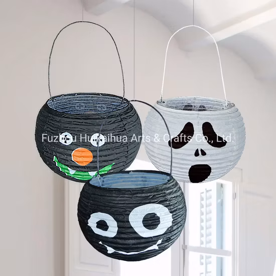 Seau à bonbons en papier d'Halloween pour s'amuser