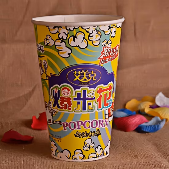 Emporter du seau de papier de récipient de papier de tasse de nourriture de papier de grande taille jetable